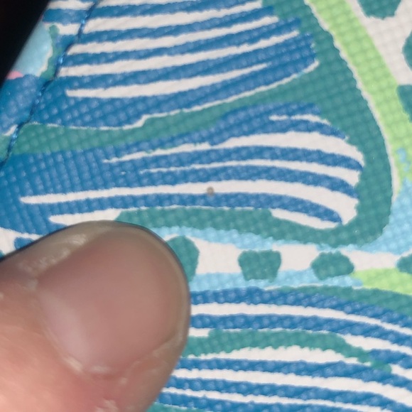 Lilly Pulitzer Botanical Green Holiday In The Sun GWP Top Handle Bag - Picture 4 of 16